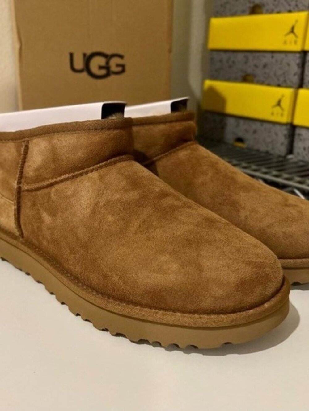 UGG Classic Ultra Mini Chestnut Ankle Boots